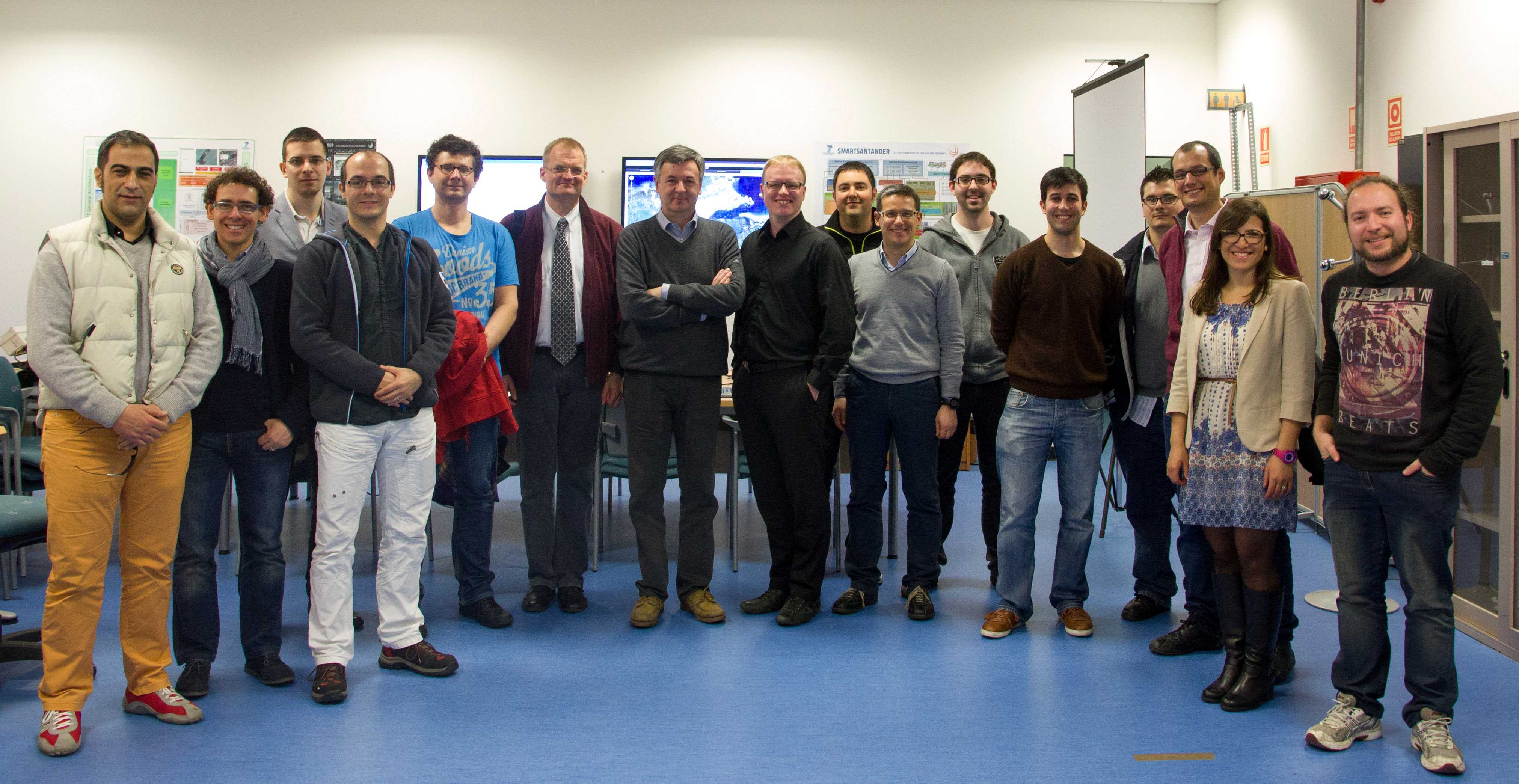 Partners from the SmartSantander and ALMANAC projects